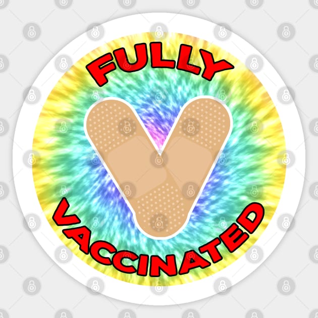 Fully Vaccinated Tie Dye Sticker by DiegoCarvalho